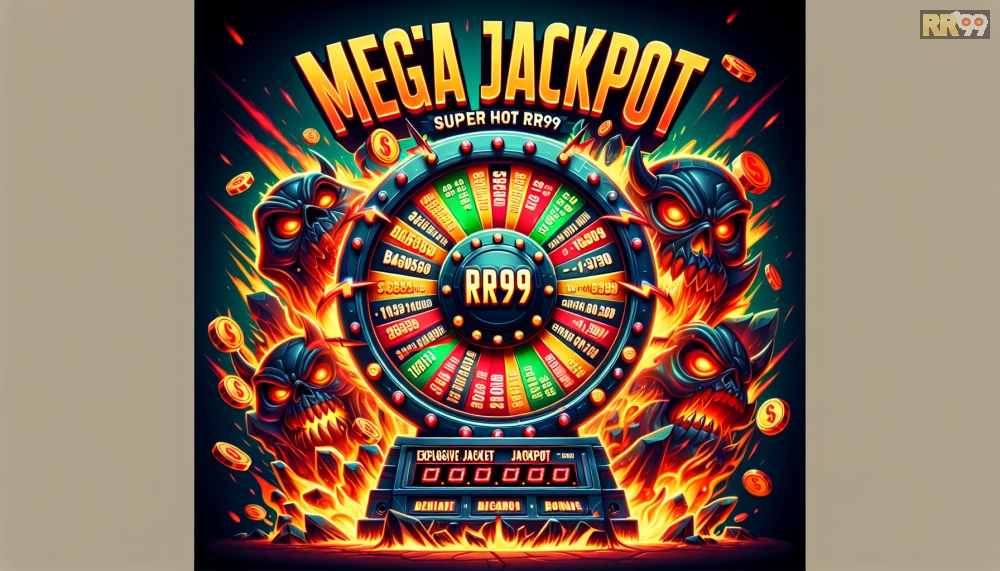Hình ảnh mega spin với vòng quay bonus trên nền tảng rr99